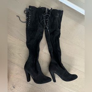 Steve Madden suede over the knee boots size 6